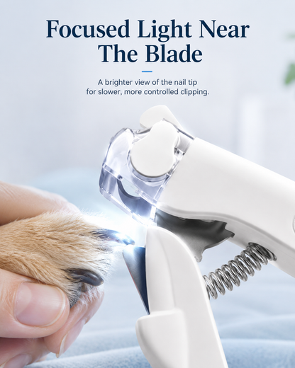 LED Dog Nail Clippers for Dark Nails & Nervous Dogs