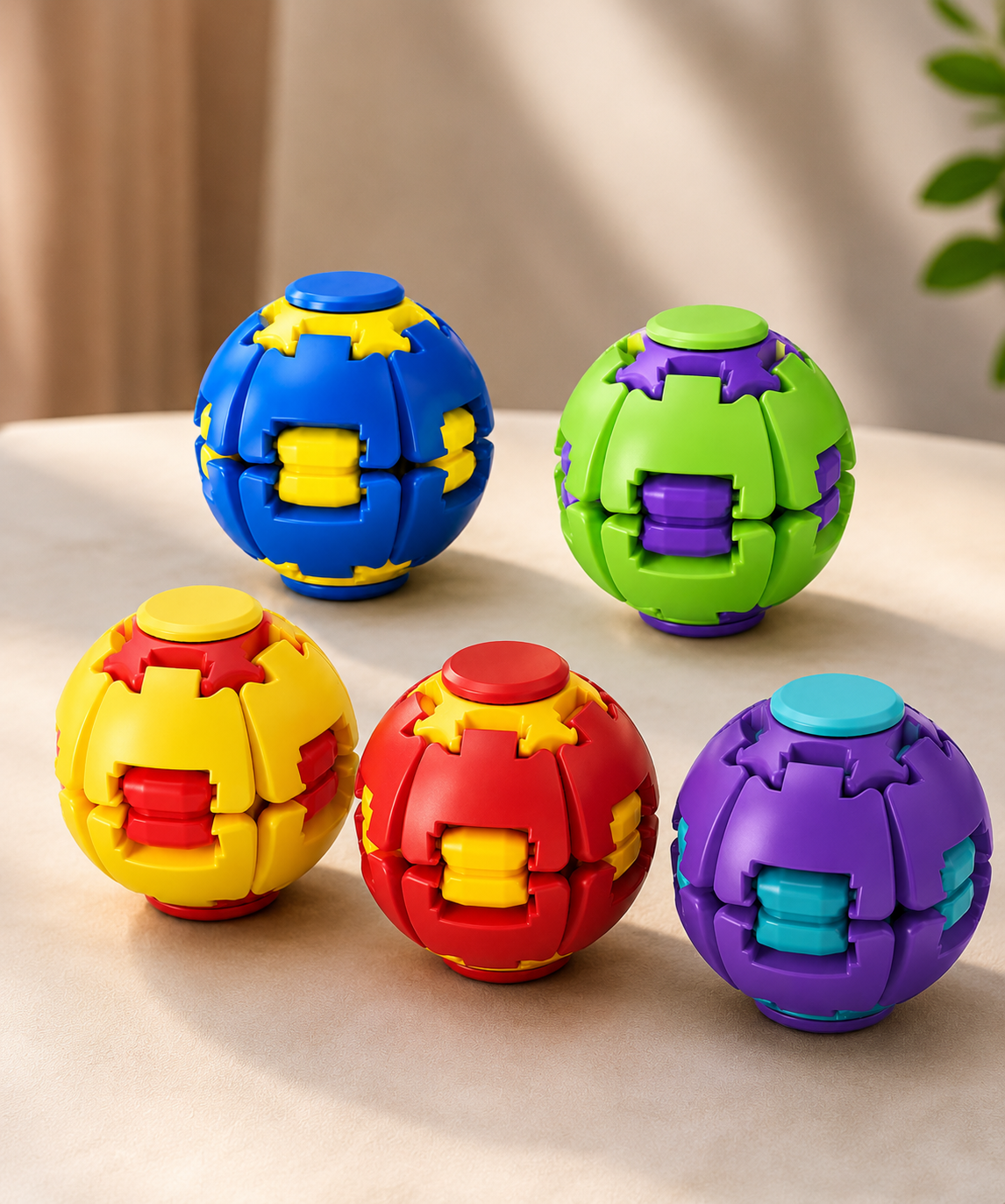 Press-to-Spin Fidget Ball