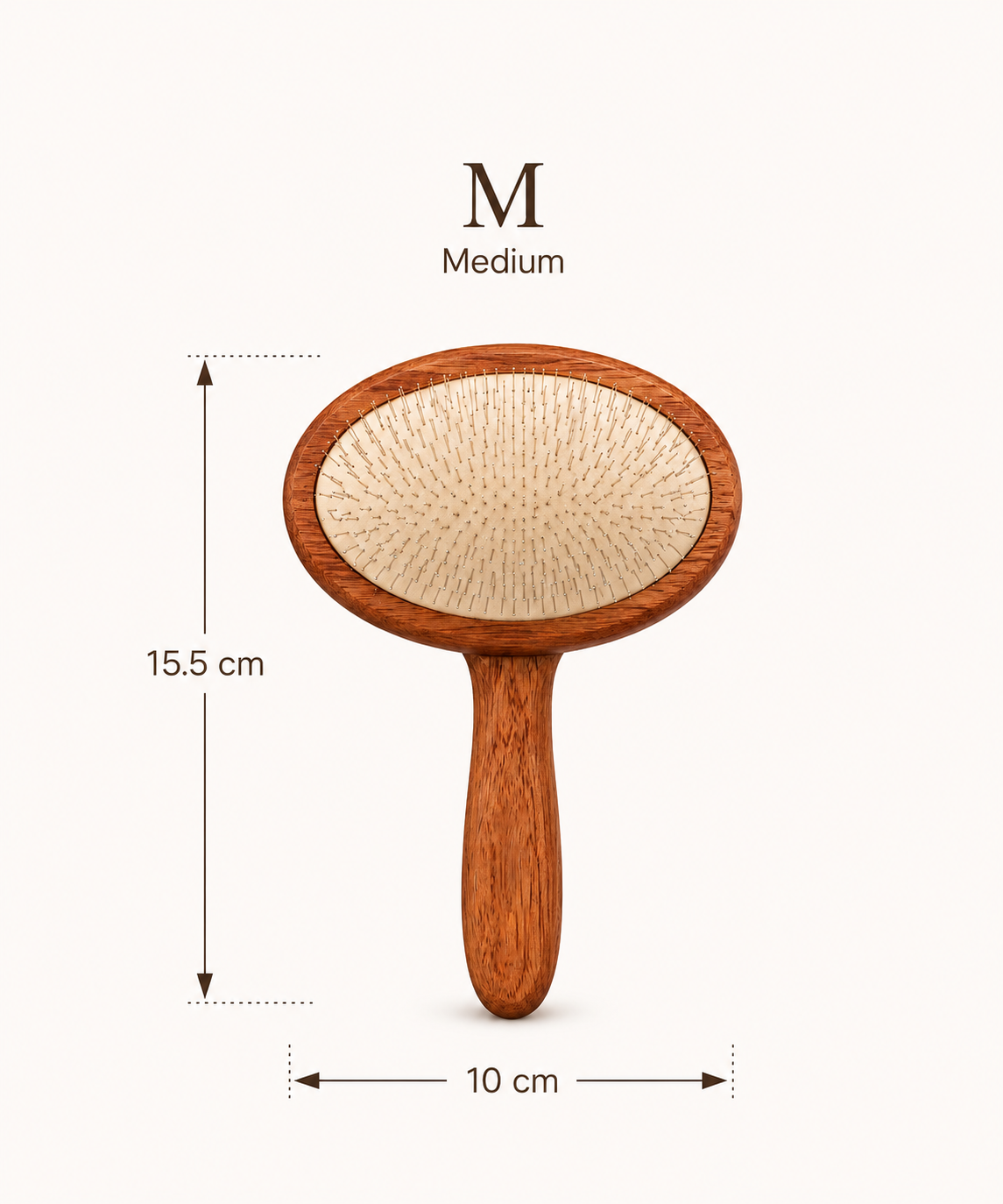 Long Bent Pin Dog/Cat Grooming Brush for Poodle & Doodle Detangling