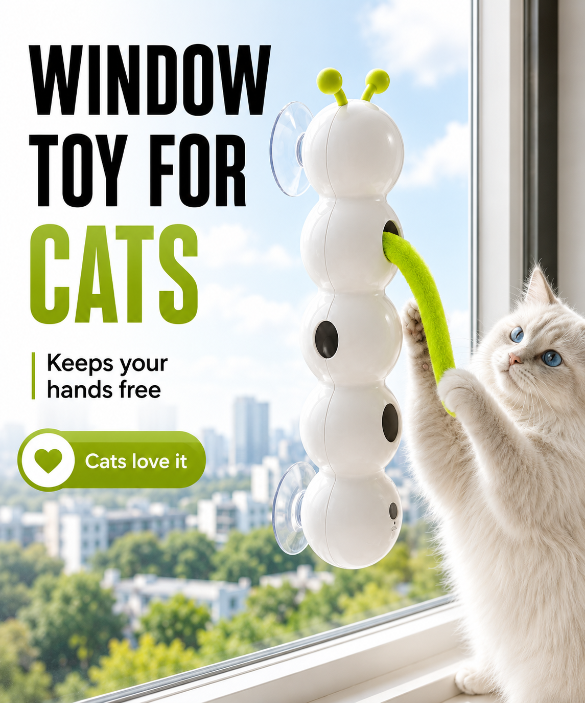 Prey-Mimicking Interactive Cat Toy - Endless Fun with a Tail that Pops！