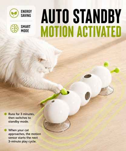 Prey-Mimicking Interactive Cat Toy - Endless Fun with a Tail that Pops！