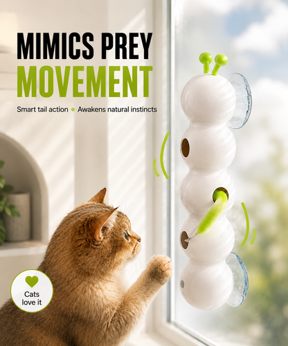 Prey-Mimicking Interactive Cat Toy - Endless Fun with a Tail that Pops！