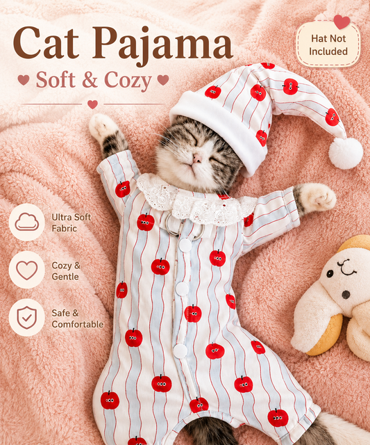 Cute Soft Cat Pajamas for Cats for Comfortable Sleeping