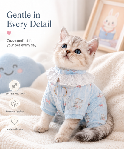 Cute Soft Cat Pajamas for Cats for Comfortable Sleeping