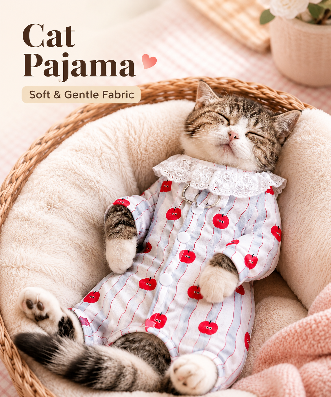Cute Soft Cat Pajamas for Cats for Comfortable Sleeping