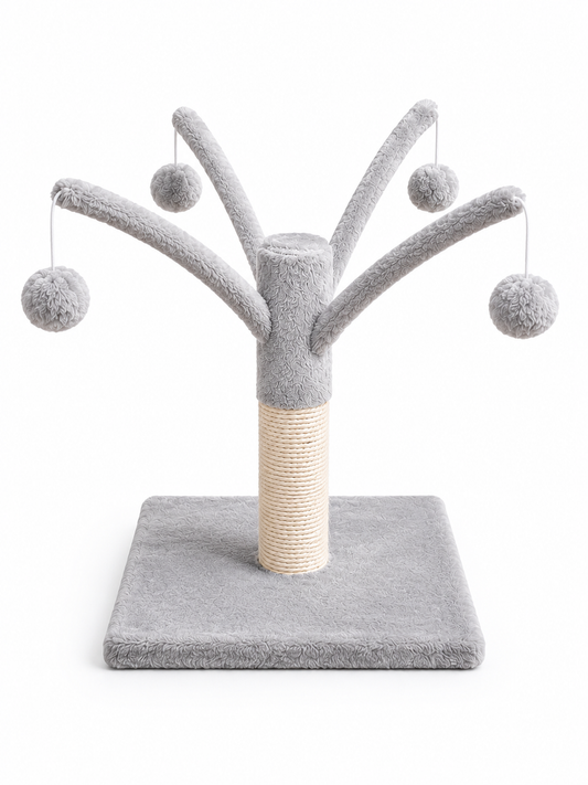 Interactive Cat Play Tree Toy with Scratching Post for Cats