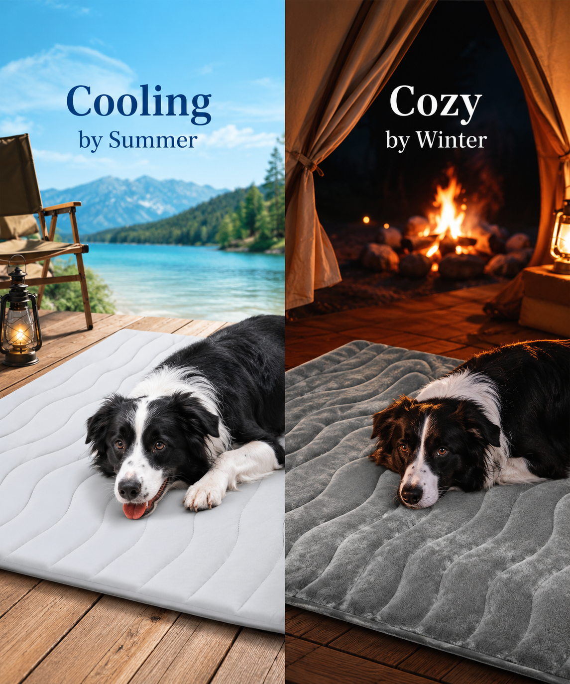 All-Weather Outdoor Dog Mat | Sand-Free & Cooling