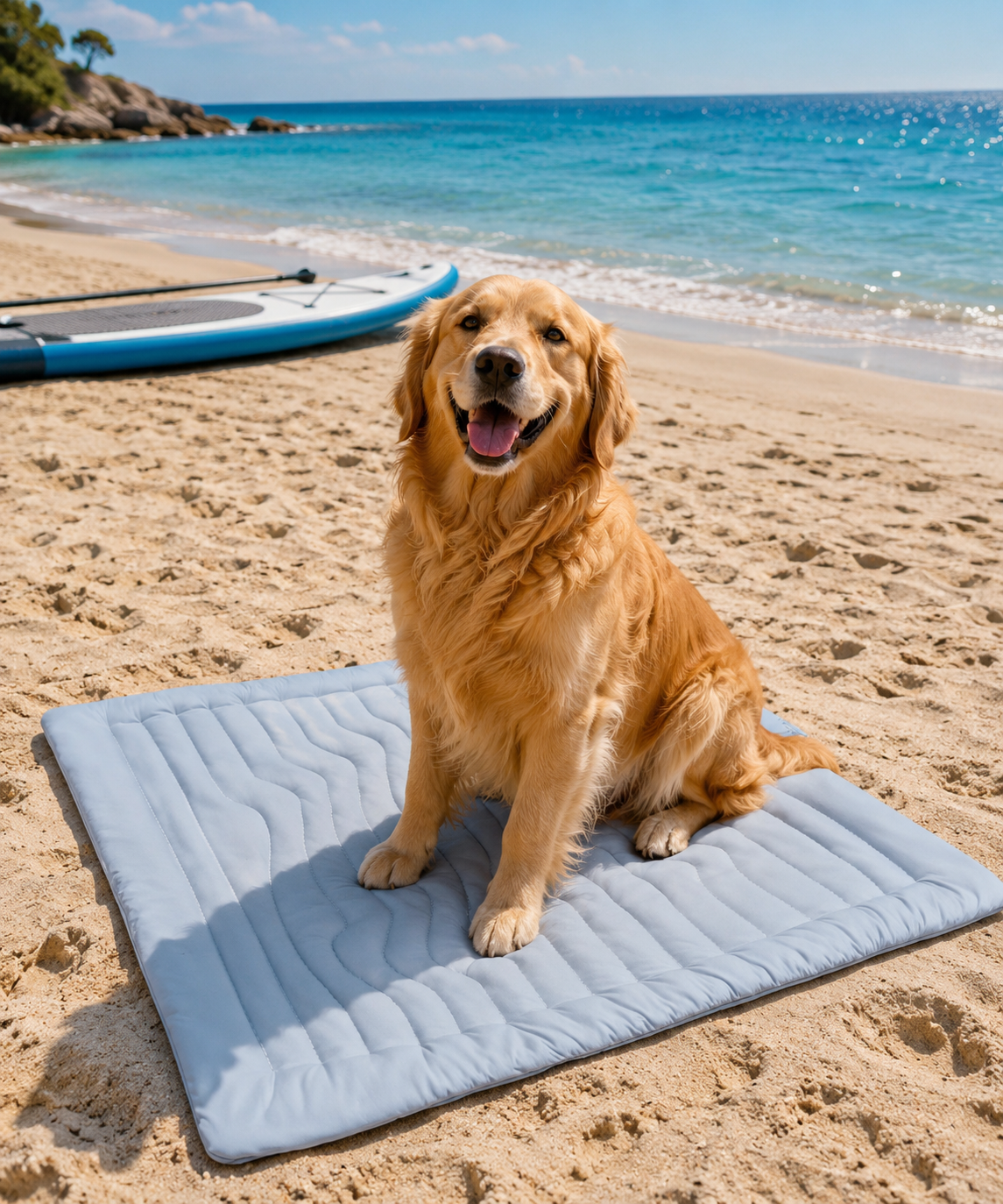 All-Weather Outdoor Dog Mat | Sand-Free & Cooling